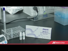 Шага набора одного теста Strep a пробирки горла кассета быстрого устранимая пластиковая